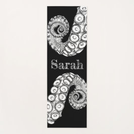Aangepast - Zwarte en gele octopus tentacle Yoga M Yogamat