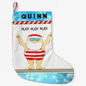 Aangepast zwemmen kleine kerstsok (Voorkant)