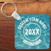 Aangepast zwemteam sleutelhanger (Voorkant)