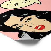 Aangepaste حلعنّ يLaat me met rust Arabische Comic Poster (Hoek)