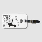 Aangepaste 100% Ierse danseres Soft Shoe Dance Bagagelabel (Voorkant (horizontaal))