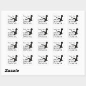 Aangepaste 100% Ierse danseres Soft Shoe Dance Vierkante Sticker (Vel)