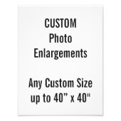 Aangepaste 10-inch x13-inch foto-uitbreiding tot 4 foto afdruk (Voorkant)