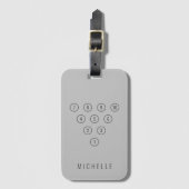 Aangepaste 10-pins Bowling-draagtas voor sport Bagagelabel (Voorkant (verticaal))