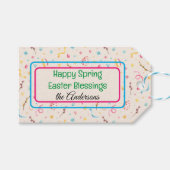 Aangepaste (10) Spring-Easter Gift Labels Cadeaulabel (Voorkant (Horizontaal))