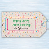 Aangepaste (10) Spring-Easter Gift Labels Cadeaulabel