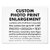 Aangepaste 10 "x8" Landschapsfoto Uitbreiding Prin Foto Afdruk (Voorkant)