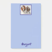 Aangepaste 10 x 6-inch Post-it® notes met Basset (Voorkant)