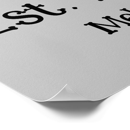 Aangepaste 10e huwelijksverjaardag 11 foto collage poster (Hoek)