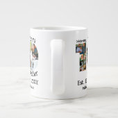 Aangepaste 10e trouwdag 11 fotocollage grote koffiekop (Achterkant)