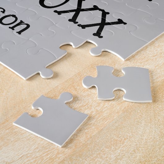 Aangepaste 10e trouwdag 11 fotocollage legpuzzel (Zijkant)