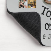 Aangepaste 10e trouwdag 11 fotocollage muismat (Hoek)