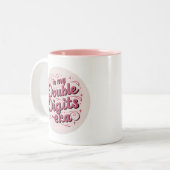 Aangepaste 10e verjaardag - In mijn dubbele cijfer Tweekleurige Koffiemok (Voorkant links)