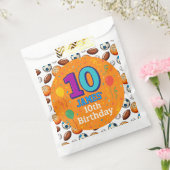 Aangepaste 10e verjaardag sportthema bedankzakje (Gezegeld)