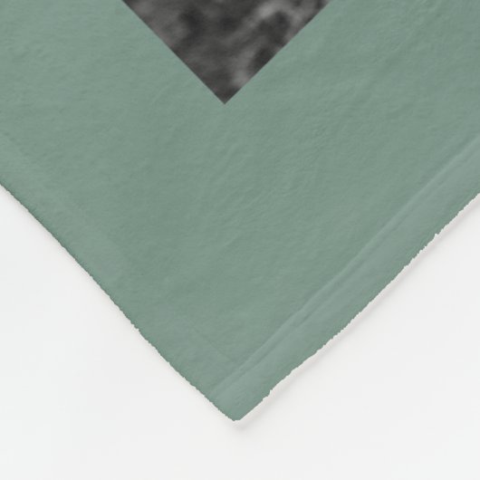 Aangepaste 11 foto-Collage BLESSED Dusty Green Fleece Deken (Hoek)