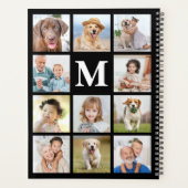 Aangepaste 11 foto Collage Trendy Emerald Green Planner (Achterkant)