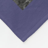 Aangepaste 11 foto-inkolling BLESSED Navy Blue Fleece Deken (Hoek)