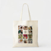 Aangepaste 11 fotocollage tote bag (Voorkant)