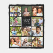 Aangepaste 11-fotokleuren voor kleurenweergave fleece deken (Voorkant)