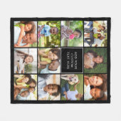 Aangepaste 11-fotokleuren voor kleurenweergave fleece deken (Voorkant (Horizontaal))