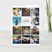 Aangepaste 11 Photo Collage-Vaderdag Kaart (Voorkant)