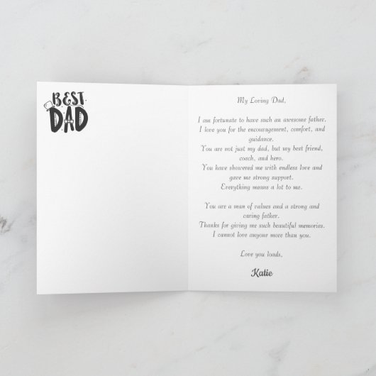 Aangepaste 11 Photo Collage-Vaderdag Kaart (Binnen)