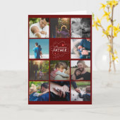 Aangepaste 11 Photo Collage-Vaderdag Kaart (Gele Bloem)