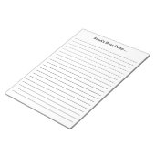 Aangepaste 11 x 8.5 Lijnleerkracht Gift Gepersonal Notitieblok (Schuin)