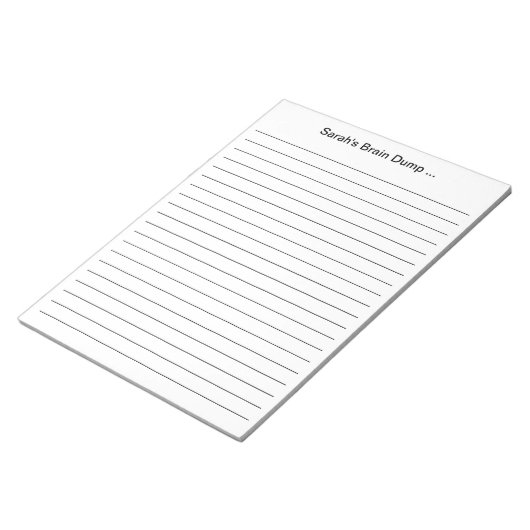 Aangepaste 11 x 8.5 Lijnleerkracht Gift Gepersonal Notitieblok (Schuin)