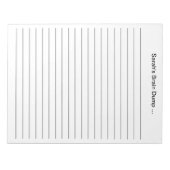 Aangepaste 11 x 8.5 Lijnleerkracht Gift Gepersonal Notitieblok (Voorkant)