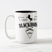 Aangepaste 11e ACR Blackhorse Coffee mok 15 Oz.