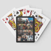 aangepaste 12 fotocollage creëer je eigen zwart pokerkaarten (Achterkant)