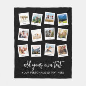 Aangepaste 12 fotocollage fleece deken (Voorkant)