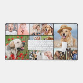 Aangepaste 12 Fotocollage Modern Eenvoudig Bureaumat (Keyboard & Muis)