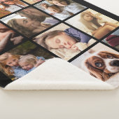 Aangepaste 12 fotocollage sherpa deken (3/4)