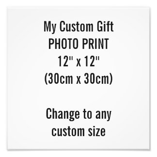 Aangepaste 12-inch x 12-inch fotoafdrukSjabloon Foto Afdruk