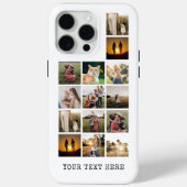 Aangepaste 14 foto-collage Case-Mate iPhone case (Achterkant)