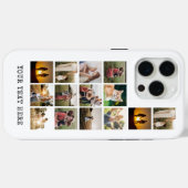 Aangepaste 14 foto-collage Case-Mate iPhone case (Achterkant (horizontaal))