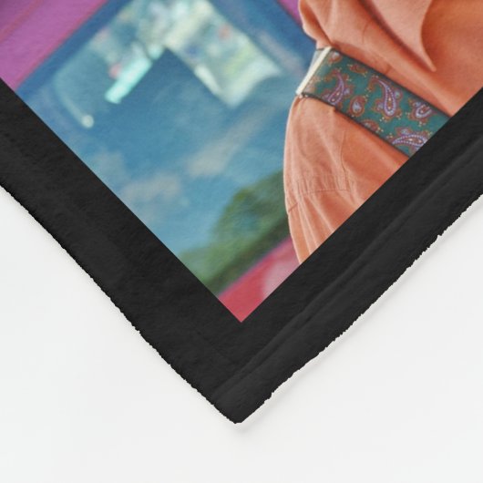 Aangepaste 14 foto-collage fleece deken (Hoek)