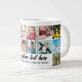 Aangepaste 14 foto collage raster met 2 tekstvakke grote koffiekop (Voorkant rechts)