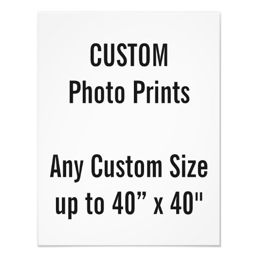 Aangepaste 14-inch x 18-inch fotoafdrukken (of een foto afdruk (Voorkant)