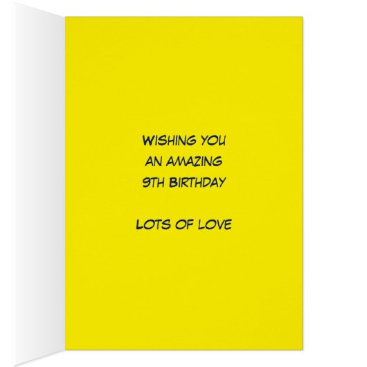 Aangepaste 14e verjaardag, gele blauwe pixelgamer (Binnen (Rechts))