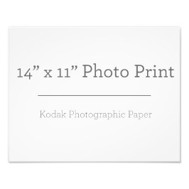 Aangepaste 14x11foto-afdrukken foto afdruk