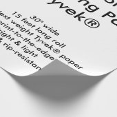 Aangepaste 15-inch Tyvek®-opvulpapierrol Cadeaupapier (Hoek)