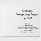 Aangepaste 15-inch Tyvek®-opvulpapierrol Cadeaupapier (Vlak)