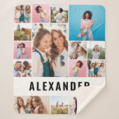 Aangepaste 16 beste fotovriend moderne minimale sherpa deken (Voorkant)