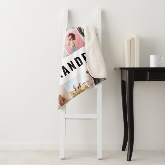 Aangepaste 16 beste fotovriend moderne minimale sherpa deken (In situ)