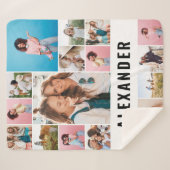 Aangepaste 16 beste fotovriend moderne minimale sherpa deken (Voorkant (horizontaal))