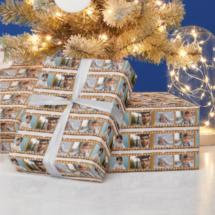 Aangepaste 16-foto film strip patroon, alle gelege cadeaupapier