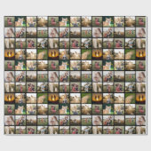 Aangepaste 16 fotocollage cadeaupapier (Vlak)